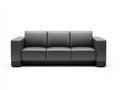 Divani a 3 posti - Pelle sintetica - 240 x 95 x 88 cm - Grigio - Stile moderno