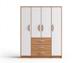 Armadio - Legno composito - 164 x 56 x 202 cm - Bianco-Rovere naturale - Stile nordico
