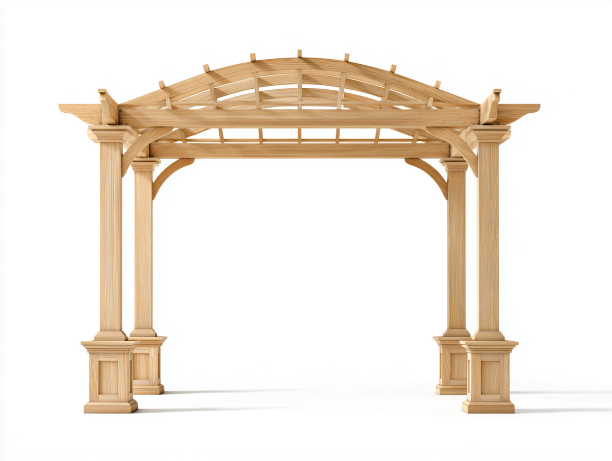 Pergola da giardino - Legno - 330 x 280 x 300 cm - Legno naturale - Classico